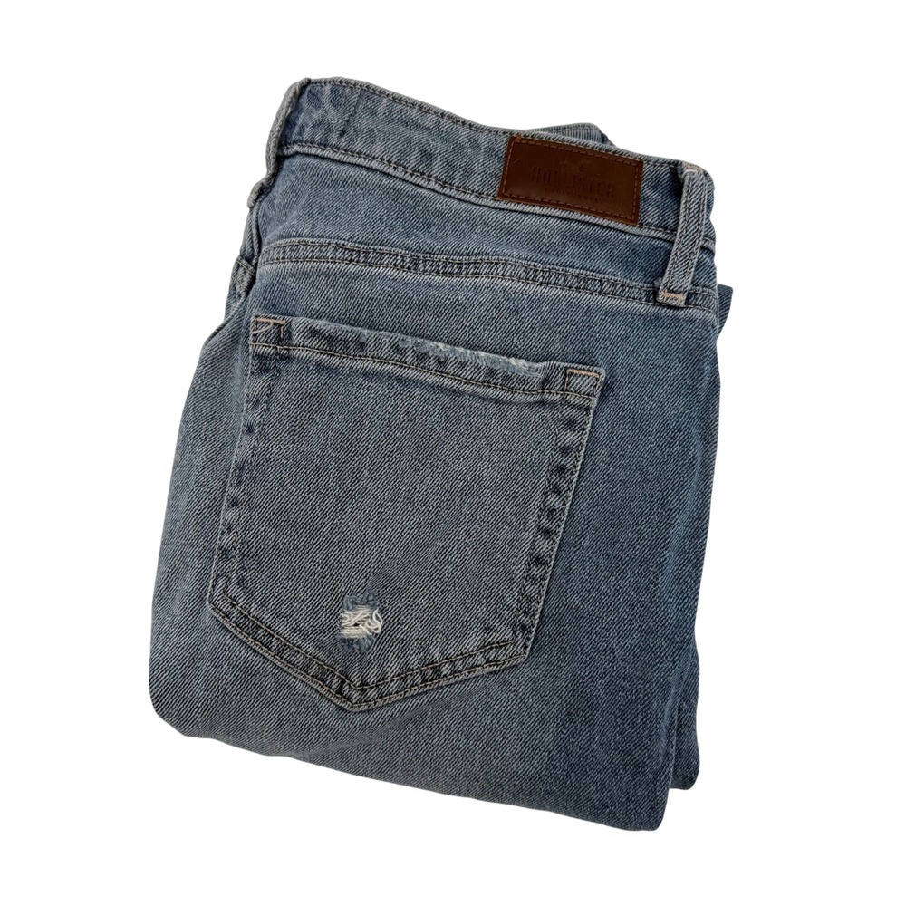 Hollister Ultra High-Rise Mom Jeans Distressed Medium‎ Wash Size 9R W29 L27
